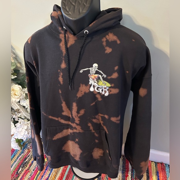 Grateful Dead Tie Dye Hooded Sweatshirt Concert Tour Band Peter Forsythe XXL - Picture 3 of 9